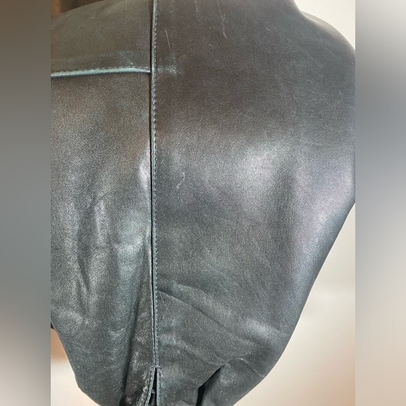 SAGUARO Black Genuine Leather Jacket - Picture 10 of 11